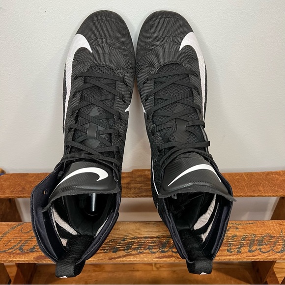 NEW Nike Vapor Untouchable 3 Elite Flyknit Mid Football Cleats Black Men’s 14 - Picture 8 of 11